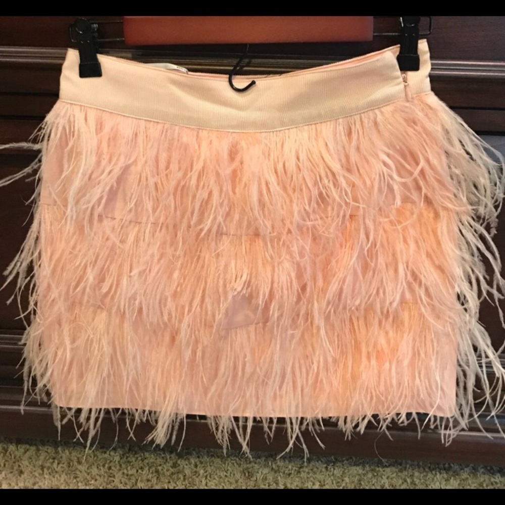 Pink/Peachy Feather skirt